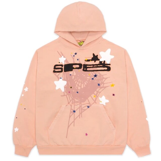 Sudaderas con capucha con estampado de letras de araña