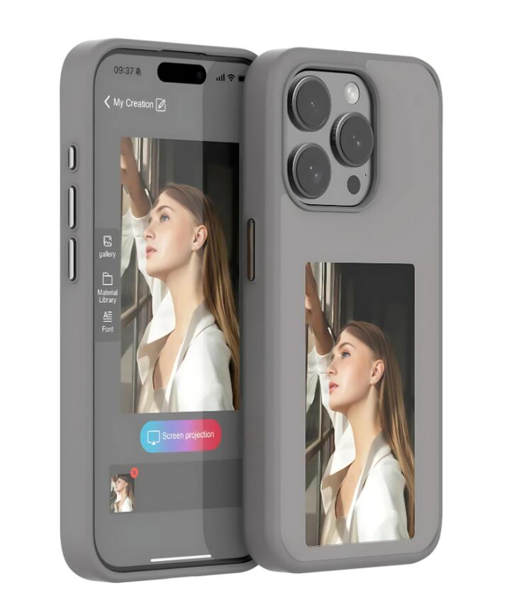 Funda de teléfono con tinta electrónica