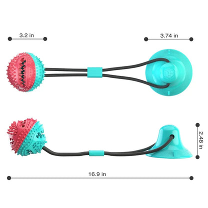 Juguete interactivo de ventosa para perros