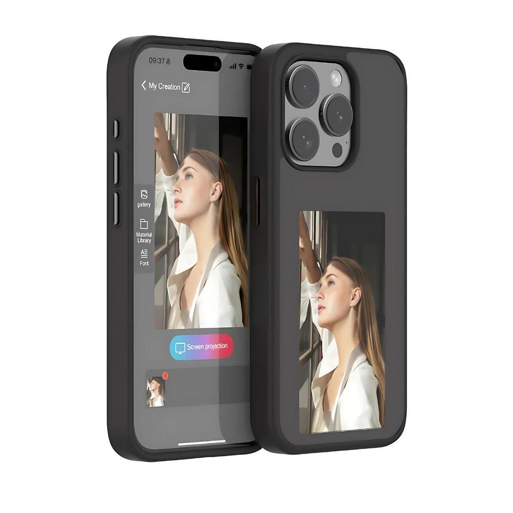Funda de teléfono con tinta electrónica