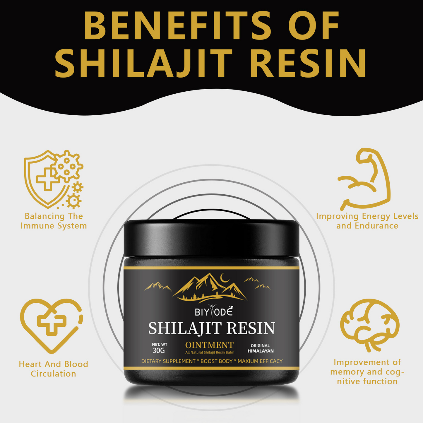 30g Resina Shilajit Pura Natural