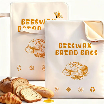 Bolsa de pan de algodón y lino