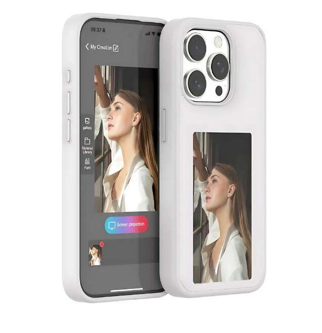 Funda de teléfono con tinta electrónica